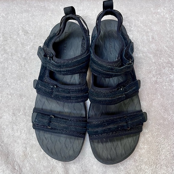 Merrell Form 2 Sz 10M US / 41 Black Synthetic Strappy Hiking Trail Sandals Women - Picture 2 of 7